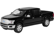 2019 Ford F-150 Lariat Crew Cab Pickup Truck Black 1/24-1/27 Diecast Model Car by Motormax image 2
