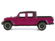 2021 Jeep Gladiator Overland Pickup Truck Purple with Matt Black Top 1/24-1/27 Diecast Model Car by Motormax image 2