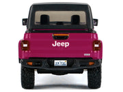 2021 Jeep Gladiator Overland Pickup Truck Purple with Matt Black Top 1/24-1/27 Diecast Model Car by Motormax image 4