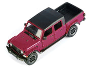 2021 Jeep Gladiator Overland Pickup Truck Purple with Matt Black Top 1/24-1/27 Diecast Model Car by Motormax image 5