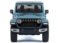 2021 Jeep Gladiator Rubicon (Closed Top) Pickup Truck Blue with Black Top 1/24-1/27 Diecast Model Car by Motormax image 3