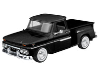 1966 GMC C1000 Fenderside Pickup Truck Black "Timeless Legends" Series 1/24 Diecast Model Car by Motormax image 2
