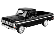 1972 Ford F-100 Pickup Truck Black "Timeless Legends" Series 1/24 Diecast Model Car by Motormax image 2