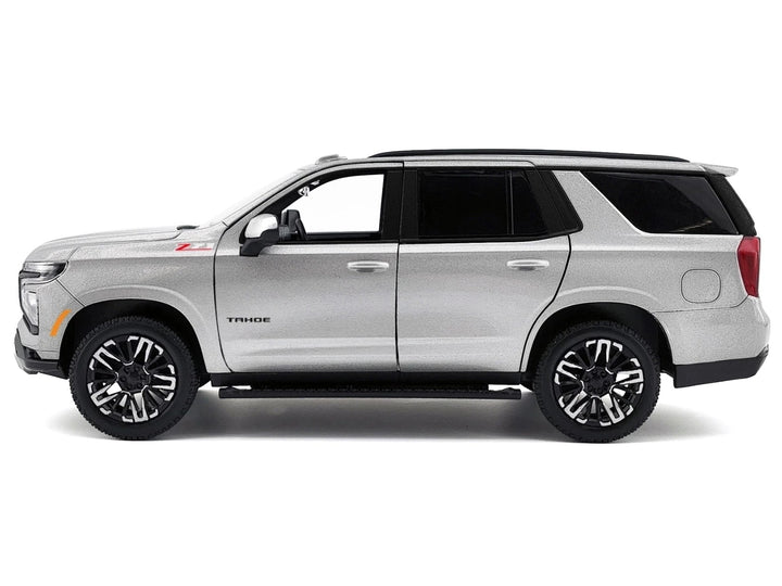 2025 Chevrolet Tahoe Z71 Gray Metallic "Timeless Legends" Series 1/24 Diecast Model Car by Motormax image 2