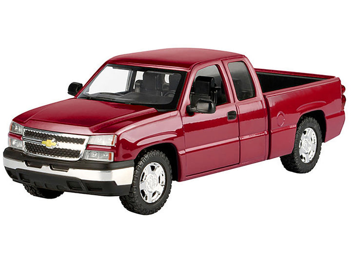 2006 Chevrolet Silverado 1500 Pickup Truck Red Metallic "Die-Cast Collection" Series 1/25 Diecast Model Car by Motormax image 2