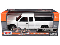 2006 Chevrolet Silverado 1500 Pickup Truck White "Timeless Legends" Series 1/25 Diecast Model Car by Motormax image 3