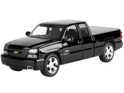 2006 Chevrolet Silverado SS Pickup Truck Black "Timeless Legends" Series 1/25 Diecast Model Car by Motormax image 2