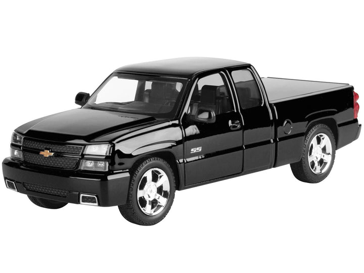 2006 Chevrolet Silverado SS Pickup Truck Black "Timeless Legends" Series 1/25 Diecast Model Car by Motormax image 2