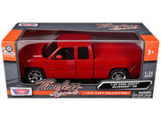 2006 Chevrolet Silverado SS Pickup Truck Red "Timeless Legends" Series 1/25 Diecast Model Car by Motormax image 3