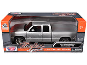 2006 Chevrolet Silverado SS Pickup Truck Silver Metallic "Timeless Legends" Series 1/25 Diecast Model Car by Motormax image 3