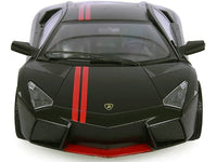 Lamborghini Reventon Matt Black with Red Stripes "Satin Paint" Series 1/24 Diecast Model Car by Motormax image 3