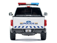 2019 Ford F-150 Lariat Crew Cab Pickup Truck "Royal Canadian Mounted Police" White with Flashing Light Bar and Front and Rear Lights and Sounds "Law Enforcement and Public Service" Series 1/24-1/27 Diecast Model Car by M image 4