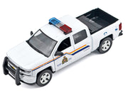 2017 Chevrolet Silverado 1500 LT Z71 Crew Cab Pickup Truck "Royal Canadian Mounted Police" White with Flashing Light Bar and Front and Rear Lights and Sounds "Law Enforcement and Public Service" Series 1/24-1/27 Diecast  image 3
