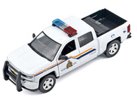 2017 Chevrolet Silverado 1500 LT Z71 Crew Cab Pickup Truck "Royal Canadian Mounted Police" White with Flashing Light Bar and Front and Rear Lights and Sounds "Law Enforcement and Public Service" Series 1/24-1/27 Diecast  image 3