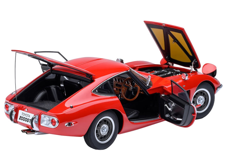 1967 Toyota 2000GT RHD (Right Hand Drive) Red 1/18 Model Car by Autoart image 2