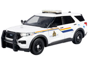 2022 Ford Police Interceptor Utility White "Royal Canadian Mounted Police (RCMP)" with Flashing Light Bar and Front and Rear Lights and Sounds 1/24 Diecast Model Car by Motormax image 2