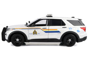 2022 Ford Police Interceptor Utility White "Royal Canadian Mounted Police (RCMP)" with Flashing Light Bar and Front and Rear Lights and Sounds 1/24 Diecast Model Car by Motormax image 3