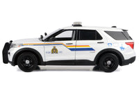 2022 Ford Police Interceptor Utility White "Royal Canadian Mounted Police (RCMP)" with Flashing Light Bar and Front and Rear Lights and Sounds 1/24 Diecast Model Car by Motormax image 3