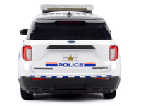 2022 Ford Police Interceptor Utility White "Royal Canadian Mounted Police (RCMP)" with Flashing Light Bar and Front and Rear Lights and Sounds 1/24 Diecast Model Car by Motormax image 5