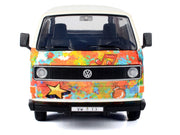 Volkswagen Type 2 (T3) Van White Metallic with Graffiti Graphics 1/24 Diecast Model Car by Motormax image 4