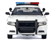 2023 Dodge Charger Pursuit Police Car "Royal Canadian Mounted Police (RCMP)" White with Flashing Light Bar and Front and Rear Lights and Sound 1/24 Diecast Model Car by Motormax image 3