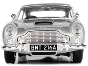 Aston Martin DB5 RHD (Right Hand Drive) Silver Metallic James Bond 007 "Goldfinger" (1964) Movie "James Bond Collection" Series 1/24 Diecast Model Car by Motormax image 3