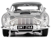 Aston Martin DB5 RHD (Right Hand Drive) Silver Metallic James Bond 007 "Goldfinger" (1964) Movie "James Bond Collection" Series 1/24 Diecast Model Car by Motormax image 3