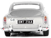 Aston Martin DB5 RHD (Right Hand Drive) Silver Metallic James Bond 007 "Goldfinger" (1964) Movie "James Bond Collection" Series 1/24 Diecast Model Car by Motormax image 4