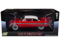 1958 Plymouth Fury Red with White Top and Red Interior "Hollywood Greatest Hits" Series 1/24 Diecast Model Car by Greenlight image 3