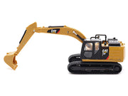 CAT Caterpillar 320F L Hydraulic Excavator Yellow and Black 1/64 Diecast Model by Diecast Masters image 2