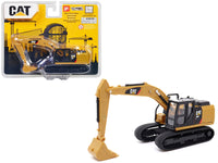 CAT Caterpillar 320F L Hydraulic Excavator Yellow and Black 1/64 Diecast Model by Diecast Masters image 4