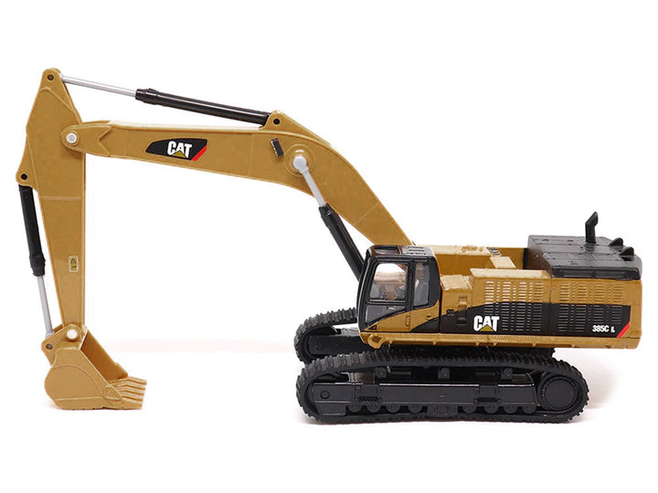 CAT Caterpillar 385C L Hydraulic Excavator Yellow 1/64 Diecast Model by Diecast Masters image 2