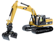 CAT Caterpillar 320D L Hydraulic Excavator with Multiple Work Tools and Operator "High Line" Series 1/87 (HO) Scale Diecast Model by Diecast Masters image 2