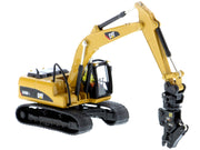 CAT Caterpillar 320D L Hydraulic Excavator with Multiple Work Tools and Operator "High Line" Series 1/87 (HO) Scale Diecast Model by Diecast Masters image 3