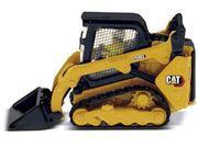 CAT Caterpillar 259D3 Compact Track Loader with Work Tools and Operator Yellow "High Line Series" 1/50 Diecast Model by Diecast Masters image 4