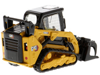 CAT Caterpillar 259D3 Compact Track Loader with Work Tools and Operator Yellow "High Line Series" 1/50 Diecast Model by Diecast Masters image 5
