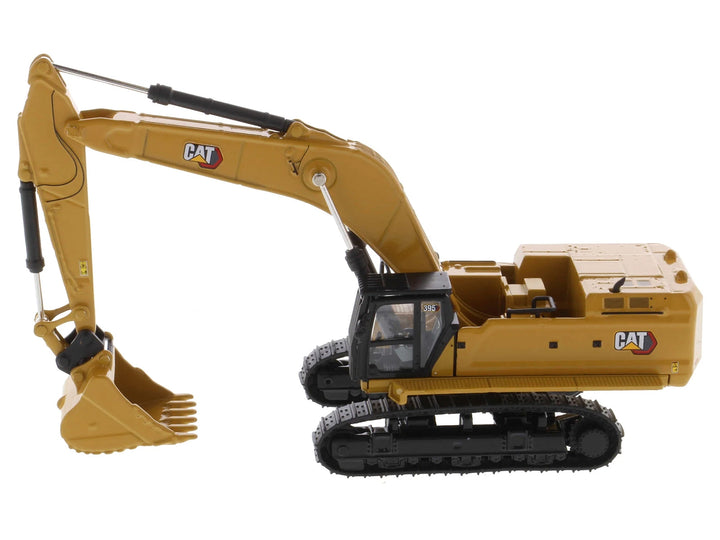 CAT Caterpillar 395 Next-Generation Hydraulic Excavator (General Purpose Version) Yellow with Additional Tools "High Line Series" 1/87 (HO) Diecast Model by Diecast Masters image 2