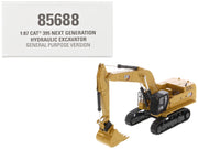CAT Caterpillar 395 Next-Generation Hydraulic Excavator (General Purpose Version) Yellow with Additional Tools "High Line Series" 1/87 (HO) Diecast Model by Diecast Masters image 5