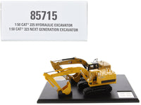 CAT Caterpillar 225 Hydraulic Escavator and CAT Caterpillar 323 Next Generation Hydraulic Escavator Set of 2 pieces "Evolution Series" 1/50 Diecast Models by Diecast Masters image 5
