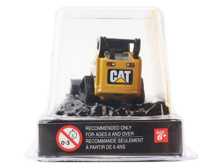 CAT Caterpillar 272C Compact Track Loader with Broom Yellow "Micro-Constructor" Series Diecast Model by Diecast Masters image 2