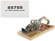 CAT Caterpillar 420F2 IT Backhoe Loader with Operator Yellow "Weathered Series" 1/50 Diecast Model by Diecast Masters image 5
