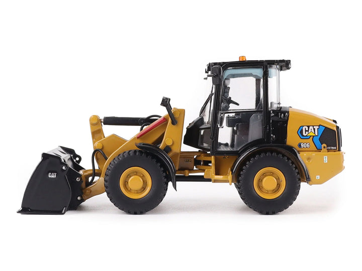 CAT Caterpillar 906 Electric Compact Wheel Loader Yellow with Operator "High Line Series" 1/50 Diecast Model by Diecast Masters image 2
