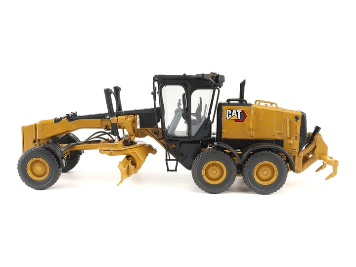 CAT Caterpillar 140 LVR Motor Grader Yellow with Black Top "High Line" Series 1/50 Diecast Model by Diecast Masters image 2