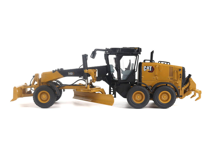 CAT Caterpillar 140 JOY Motor Grader Yellow with Black Top "High Line" Series 1/50 Diecast Model by Diecast Masters image 2