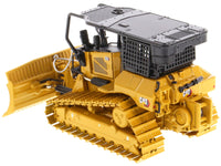 CAT Caterpillar D5 LGP Track Type Tractor Fire Dozer Yellow with Operator "High Line" Series 1/50 Diecast Model by Diecast Masters image 4
