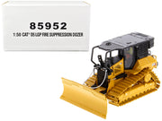 CAT Caterpillar D5 LGP Track Type Tractor Fire Dozer Yellow with Operator "High Line" Series 1/50 Diecast Model by Diecast Masters image 5