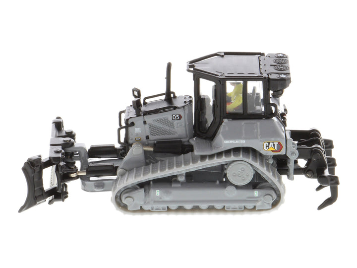 CAT Caterpillar D5 Track-Type Dozer "Centennial" Gray with Operator "High Line Series" 1/87 (HO) Diecast Model by Diecast Masters image 2