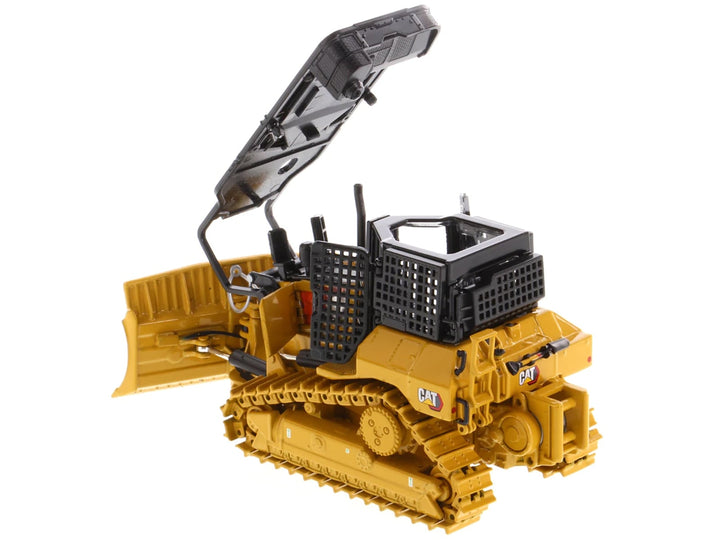 CAT Caterpillar D5 XR Fire Suppression Track Type Dozer Yellow "High Line" Series 1/50 Diecast Model by Diecast Masters image 2