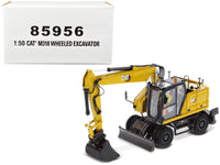 CAT Caterpillar M318 Wheeled Excavator Yellow with Operator "High Line" Series 1/50 Diecast Model by Diecast Masters image 5