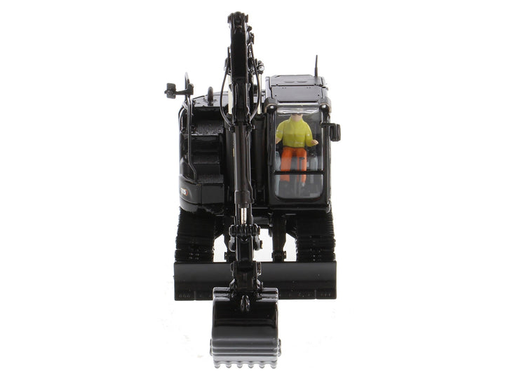 CAT Caterpillar 315 Track Type Hydraulic Excavator Special Black Finish with Operator "High Line" Series 1/50 Diecast Model by Diecast Masters image 2